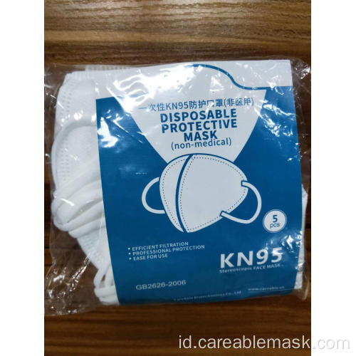 Masker Wajah KN95 GB2626-2006 5Ply Ear Loop 100PCSBox